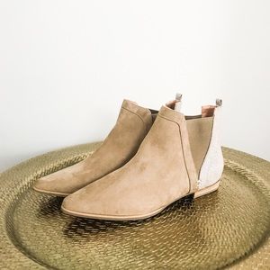 Two tone booties